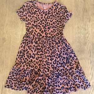 Girls Art Class Leopard dress 7/8